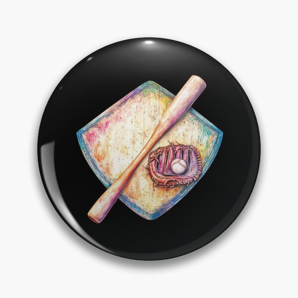 Item preview, Baseball Bat and Glove on a Field designed and sold by rustonpoldoks.