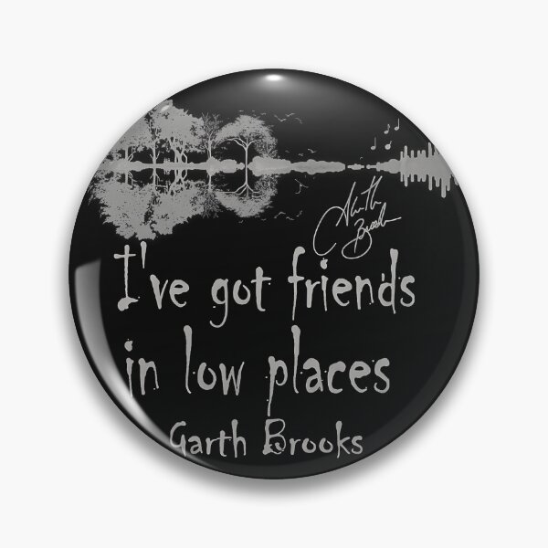 Item preview, Friends In Low Places Lyric Guitar Art designed and sold by DizayDizay.