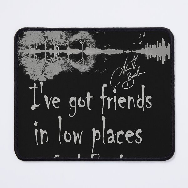 Item preview, Friends In Low Places Lyric Guitar Art designed and sold by DizayDizay.