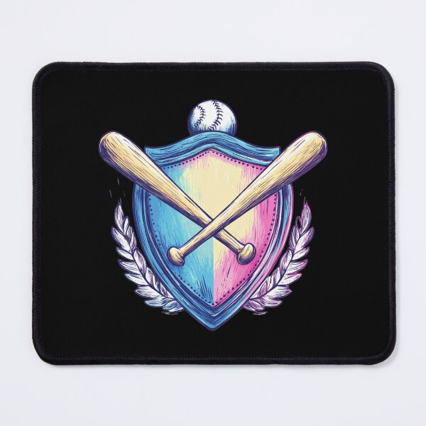 Item preview, Baseball Emblem with Crossed Bats designed and sold by rustonpoldoks.