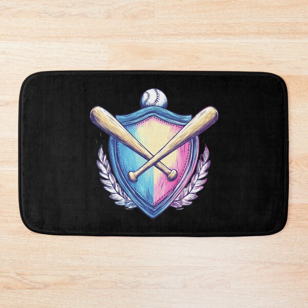 Item preview, Baseball Emblem with Crossed Bats designed and sold by rustonpoldoks.