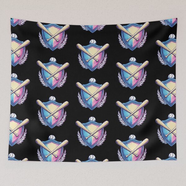 Item preview, Baseball Emblem with Crossed Bats designed and sold by rustonpoldoks.