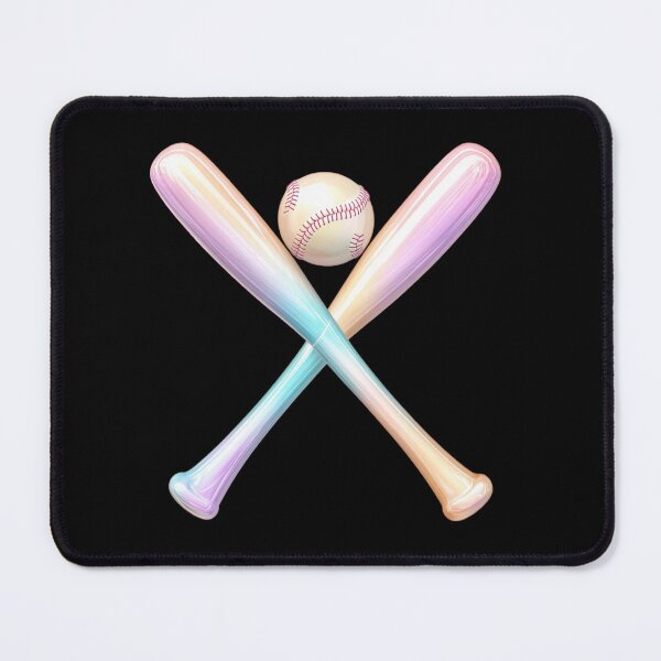 Item preview, Colorful Baseball and Bats designed and sold by rustonpoldoks.