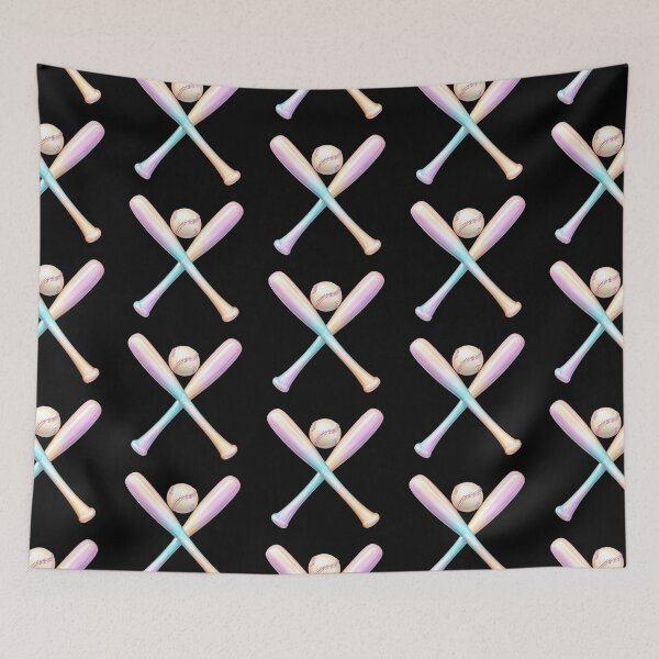 Item preview, Colorful Baseball and Bats designed and sold by rustonpoldoks.