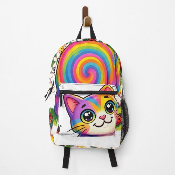 Item preview, Psychedelic Rainbow Cat Among Happy Daisies designed and sold by mimiartes.