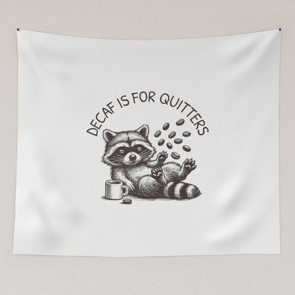Item preview, Decaf Raccoon Coffee designed and sold by goombi-creative.
