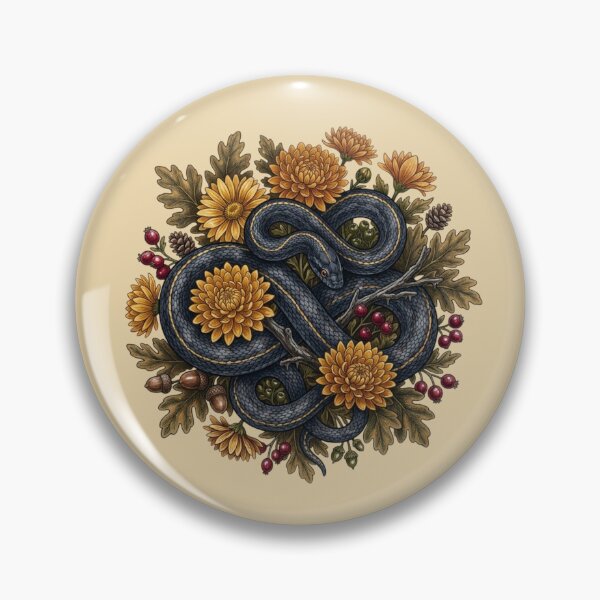 Item preview, Black Rat Snake Autumn Foliage Reptile Nature  designed and sold by BirdsnStuff.