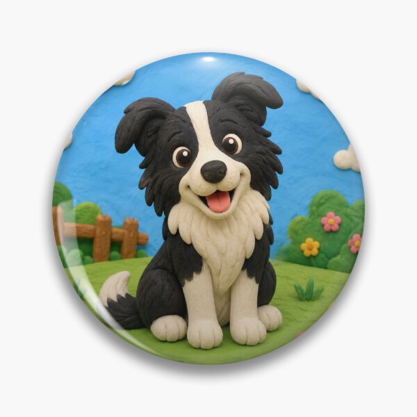Item preview, Border Collie - clay designed and sold by AcornAndPebble.