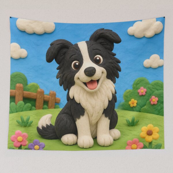 Item preview, Border Collie - clay designed and sold by AcornAndPebble.