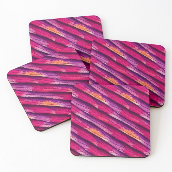 Item preview, Vibrant Magenta and Purple Abstract Feather Pattern Graphic Art designed and sold by Ellanor0.