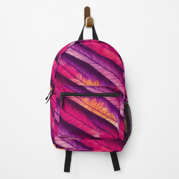 Item preview, Vibrant Magenta and Purple Abstract Feather Pattern Graphic Art designed and sold by Ellanor0.