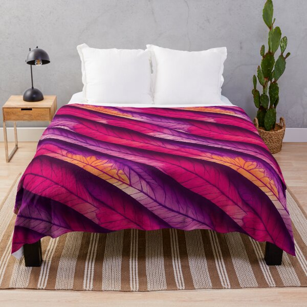 Item preview, Vibrant Magenta and Purple Abstract Feather Pattern Graphic Art designed and sold by Ellanor0.
