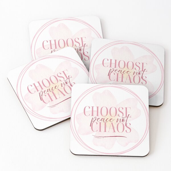 Item preview, Choose Peace Not Chaos Floral designed and sold by Renew Inspiration.