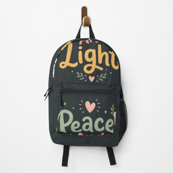 Item preview, Peace And Light Cute Aesthetic Typography Sticker | Pastel Positive Quote | Minimal Spiritual Design designed and sold by Sanika arts .