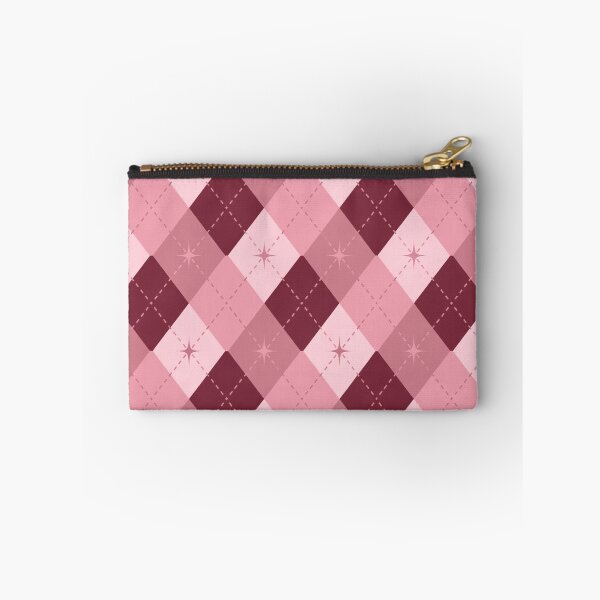 Item preview, Mid Century Modern Argyle Pattern | Retro Pink & Burgundy Geometric Design designed and sold by Vileprint.