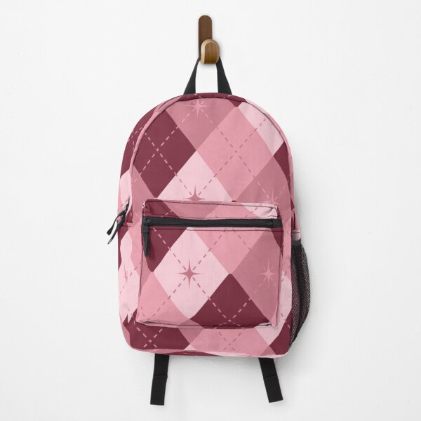 Item preview, Mid Century Modern Argyle Pattern | Retro Pink & Burgundy Geometric Design designed and sold by Vileprint.