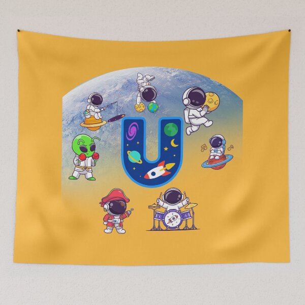 Item preview, Letter U  Space Astronaut Monogram designed and sold by BoldcreationsM.