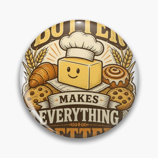 Item preview, Butter Makes Everything Better Shirt | Vintage Baking Lover Graphic Tee | Retro Baker Gift designed and sold by ArtMashupCo.