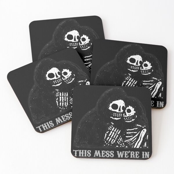 Item preview, Skeletal Embrace Mess Sentiment Graphic designed and sold by Odd-Nest-Studio.