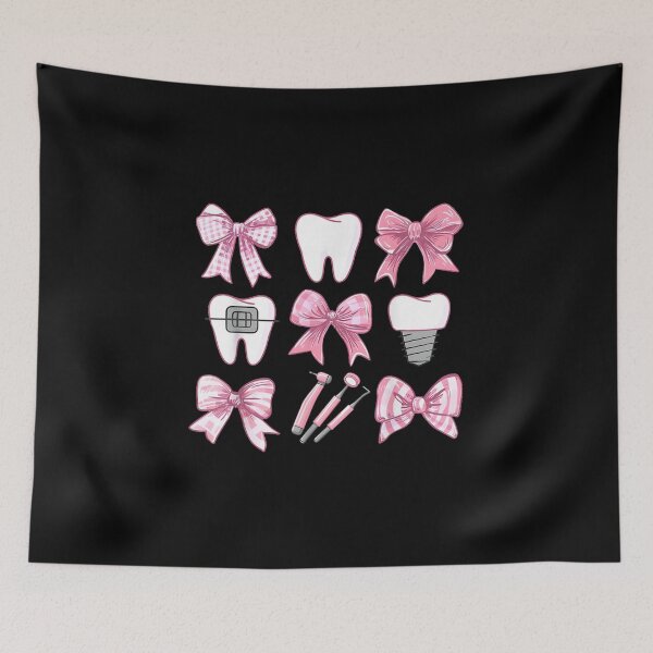 Item preview, Dentist Pink Coquette Bow Teeth designed and sold by goombi-creative.