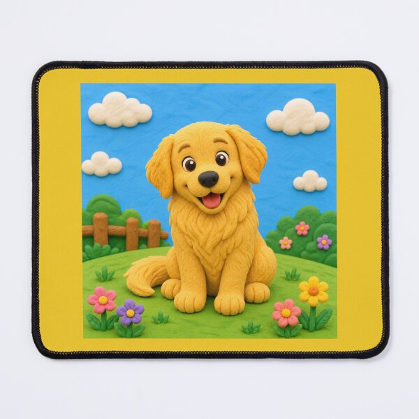 Item preview, Golder Retriever - clay designed and sold by AcornAndPebble.