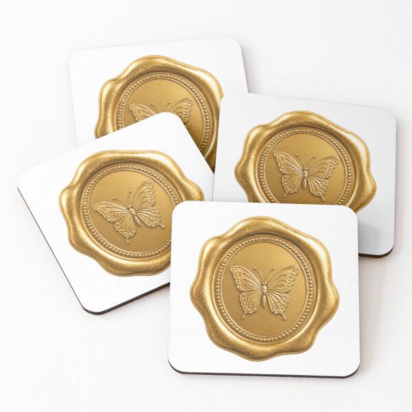 Item preview, Gold Wax Seal With Butterfly designed and sold by anak-ilustra.