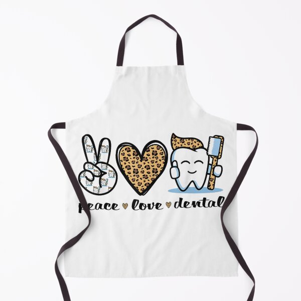 Item preview, Dentist Peace Love Dental Leopard designed and sold by goombi-creative.
