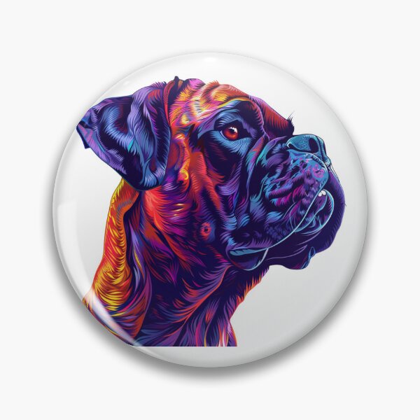 Item preview, Colorful Bullmastiff puppy dog designed and sold by MendaciousMina.