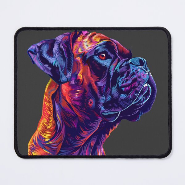 Item preview, Colorful Bullmastiff puppy dog designed and sold by MendaciousMina.