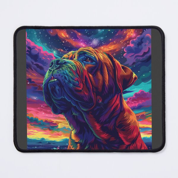 Item preview, Colorful Bullmastiff puppy dog designed and sold by MendaciousMina.