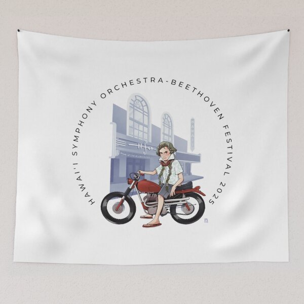 Item preview, hawai'i symphony orchestra round bf logo designed and sold by YeZeDigital.