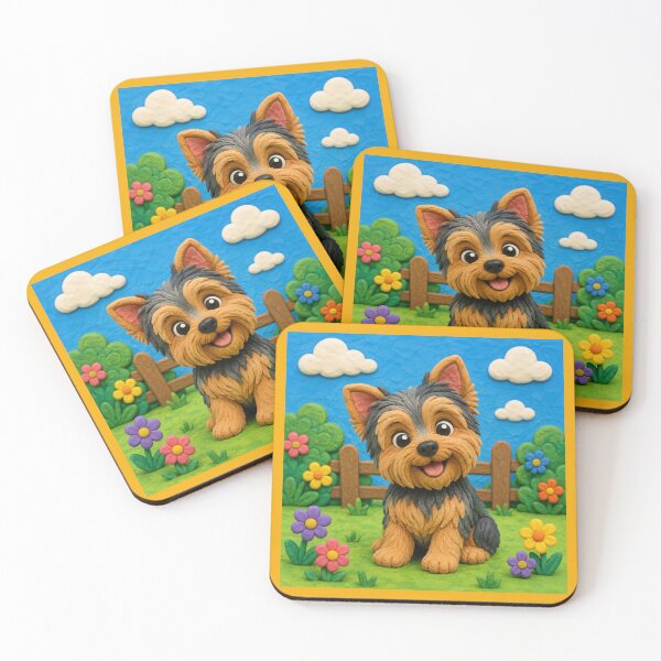 Item preview, Yorkshire Terrier - clay designed and sold by AcornAndPebble.