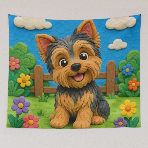 Item preview, Yorkshire Terrier - clay designed and sold by AcornAndPebble.