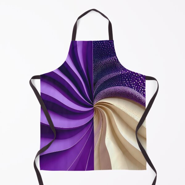 Item preview, Duality of Purple and Beige Waves designed and sold by Vicky Brago-Mitchell®.