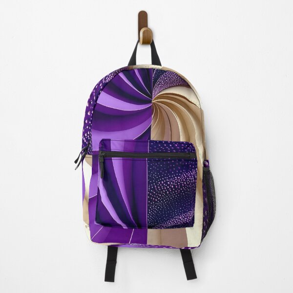 Item preview, Duality of Purple and Beige Waves designed and sold by Vicky Brago-Mitchell®.