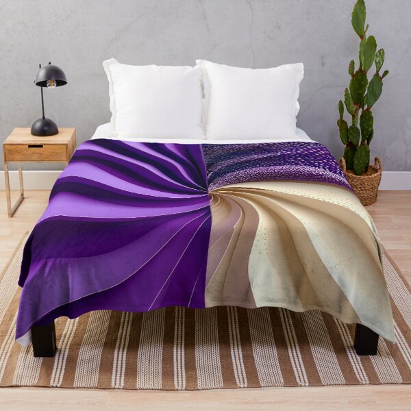 Item preview, Duality of Purple and Beige Waves designed and sold by Vicky Brago-Mitchell®.
