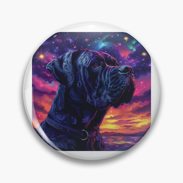 Item preview, Colorful Bullmastiff puppy dog designed and sold by MendaciousMina.