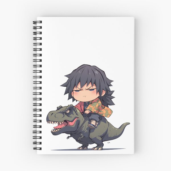 Item preview, Giyu Tomioka Demon Slayer Dinosaur Chibi Grumpy Adventure designed and sold by Dashsopaner.