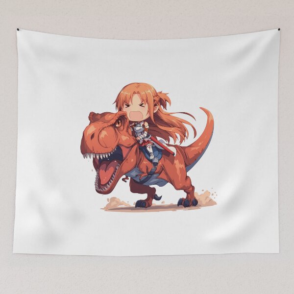 Item preview, Asuna Sword Art Online Chibi Dinosaur Adventure designed and sold by Dashsopaner.