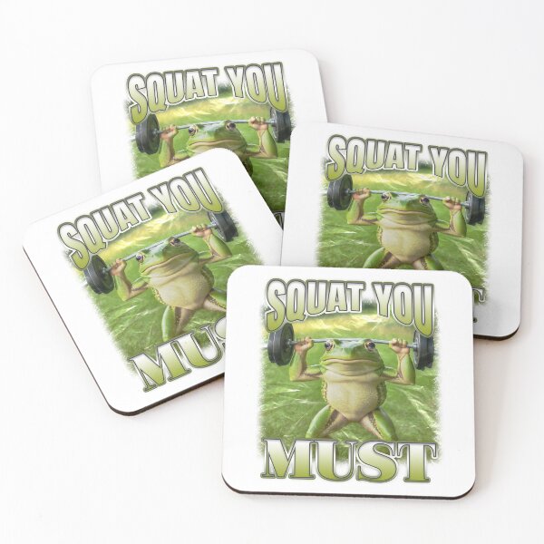 Item preview, Squat You Must Lifting Frog Saying designed and sold by bngfx.