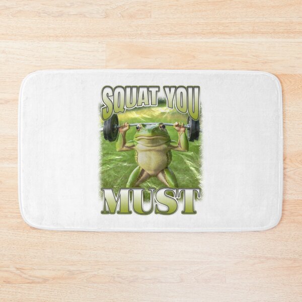 Item preview, Squat You Must Lifting Frog Saying designed and sold by bngfx.