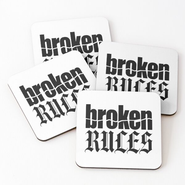 Item preview, Broken Rules Gothic Typography T-Shirt designed and sold by redblink store.