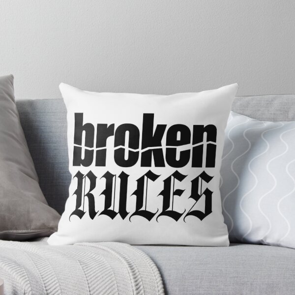 Item preview, Broken Rules Gothic Typography T-Shirt designed and sold by redblink store.
