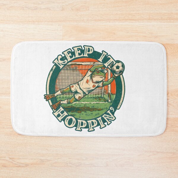 Item preview, Keep It Hoppin Frog Soccer Goalie Vintage Design designed and sold by laughingshirts.