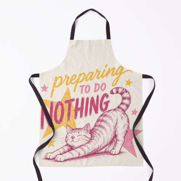 Item preview, Funny Preparing To Do Nothing Cat Stretching designed and sold by legendaryskins.