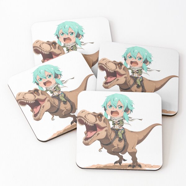 Item preview, Sinon Sword Art Online Chibi Dinosaur Riding Adventure designed and sold by Dashsopaner.