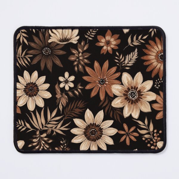 Item preview, Chocolate Flavored Flowers Pattern designed and sold by Eclectic Monkey.