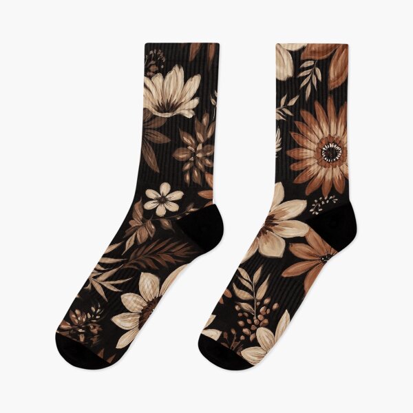 Artikelvorschau, Schokoladenblumenmuster entworfen und verkauft von Eclectic Monkey.