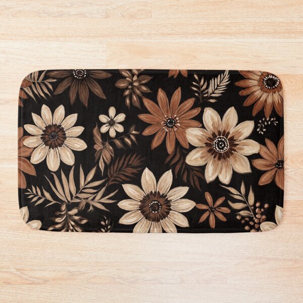Item preview, Chocolate Flavored Flowers Pattern designed and sold by Eclectic Monkey.