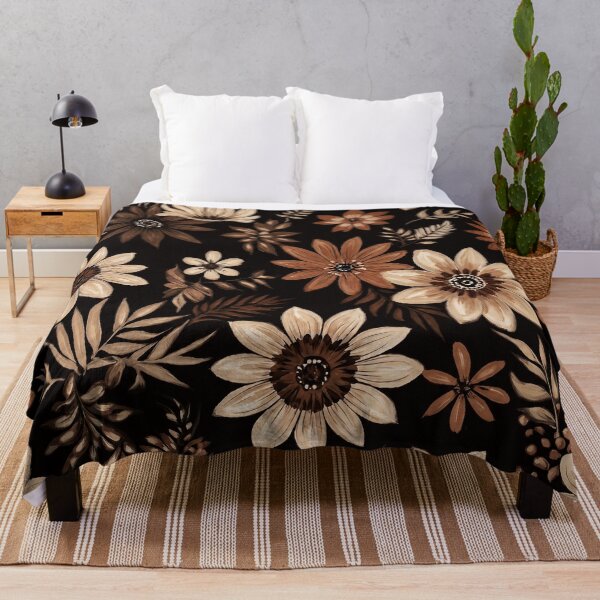 Item preview, Chocolate Flavored Flowers Pattern designed and sold by Eclectic Monkey.